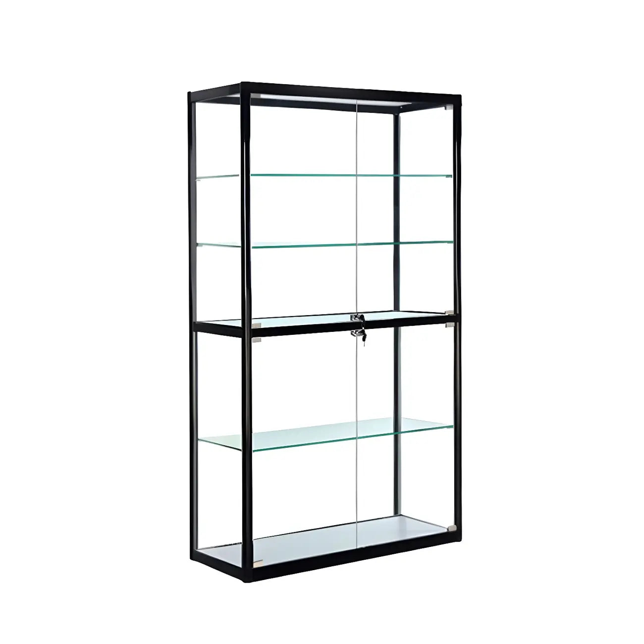 Vitrine contemporaine rectangulaire en verre noir