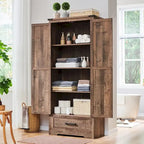 Armoire de rangement de cuisine de ferme, meubles de rangement en bois
