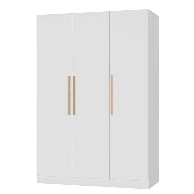 Armoire Penderie en Bois avec 6 Cubes de Rangement et Tringle Suspendue