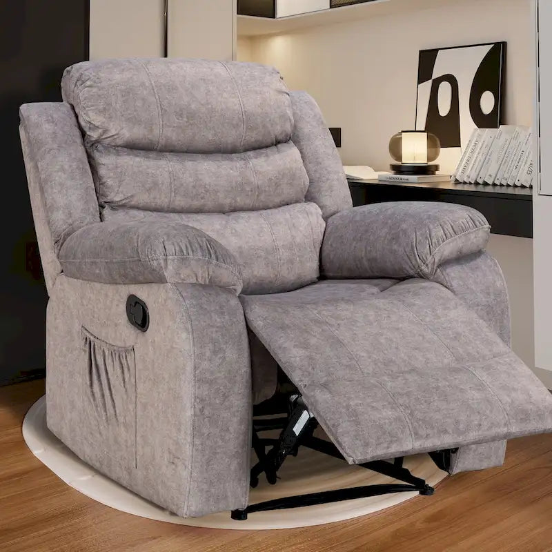 Fauteuil inclinable moelleux avec fonction massage et chauffage