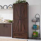 Armoire de rangement de cuisine de ferme, meubles de rangement en bois