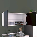 TUHOME Napoles Meuble Haut Mural Double Porte - N/A