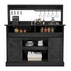 Moasis - Meuble de Bar à Café Style Ferme - 38,4 P x 119,9 L x 130,8 H cm