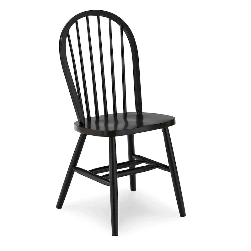 Chaise de salle à manger à dossier fuseau Windsor en bois massif International Concepts