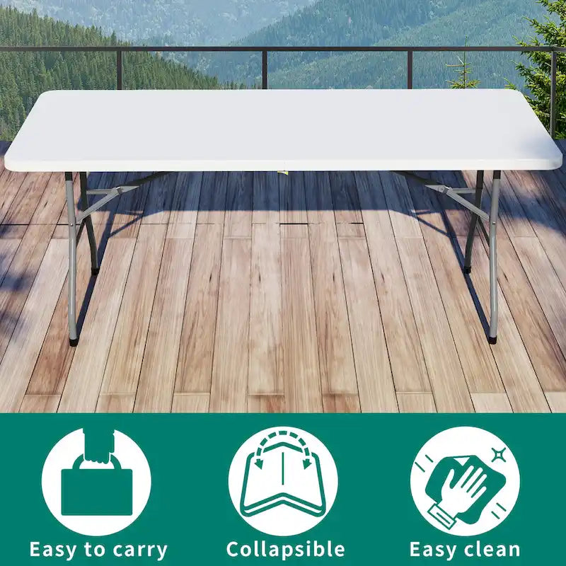Table de pique-nique pliante 72 po pour 4 personnes
