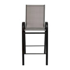 Lot de 4 tabourets de bar d'extérieur en matériau Flex Comfort – Tabouret de terrasse