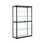 Vitrine contemporaine rectangulaire en verre noir