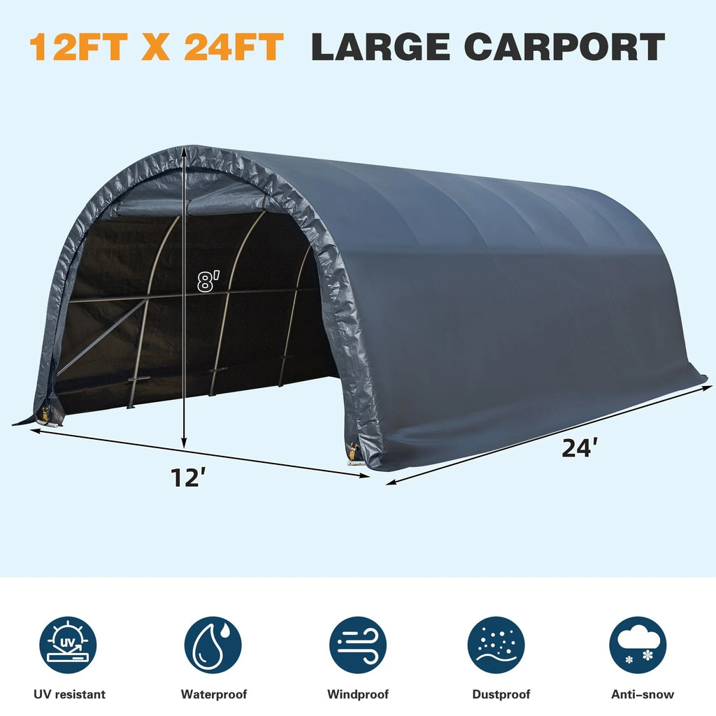Abri de jardin et carport : abri portable pour vélos, motos et rangement de jardin