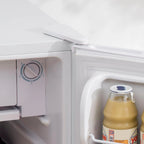 HOMCOM Mini-réfrigérateur avec congélateur 90 L, petit réfrigérateur avec thermostat réglable pour chambre