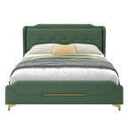 Lit rembourré moderne en cuir PU Uphou de Christopher Knight Home