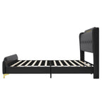 Lit rembourré moderne en cuir PU Uphou de Christopher Knight Home