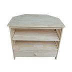 Meuble TV d'angle Mission en bois massif