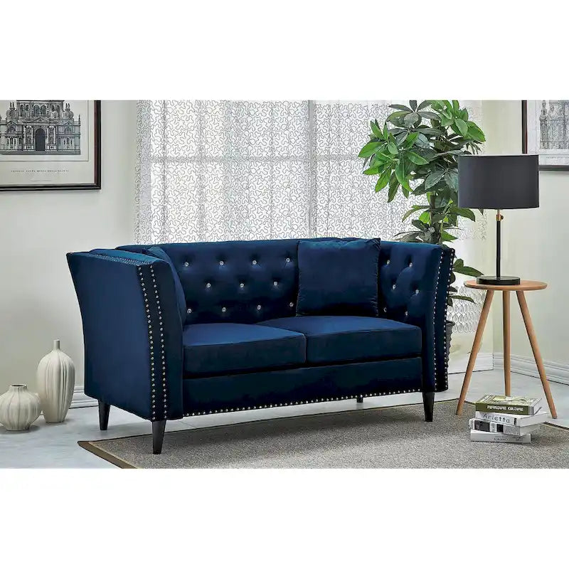 Causeuse en velours Gracewood Hollow Sukikim