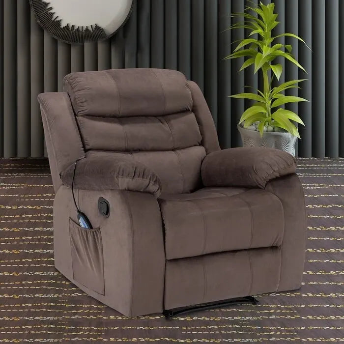 Fauteuil inclinable moelleux avec fonction massage et chauffage