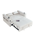 Canapé convertible 54 pouces avec deux places inclinables