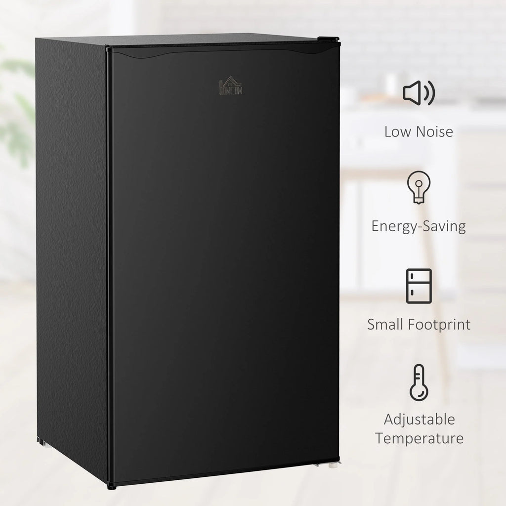 HOMCOM Mini-réfrigérateur avec congélateur 90 L, petit réfrigérateur avec thermostat réglable pour chambre