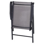 Ensemble de 4 chaises de patio pliantes Outsunny au design simple et chic, confortables pour la terrasse, le jardin, la cour et les voyages
