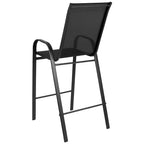 Lot de 4 tabourets de bar d'extérieur en matériau Flex Comfort – Tabouret de terrasse
