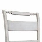 Chaise d'appoint à dossier à lattes Whitney Antique Linen (lot de 2)
