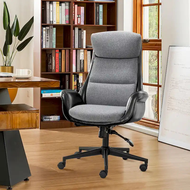 Chaise de bureau en similicuir - Pivotante - Plusieurs coloris