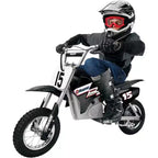 Razor MX400 Rocket de Saleté pour Enfants et Adolescents 24V Moto de Motocross Électrique à Couple Élevé, Jouet, Vitesse jusqu'à 22,5 km/h, Noir et Vert, Lot de 2