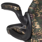 Fauteuil de bureau ergonomique pivotant réglable Flash Furniture X10 pour gamer avec accoudoirs relevables
