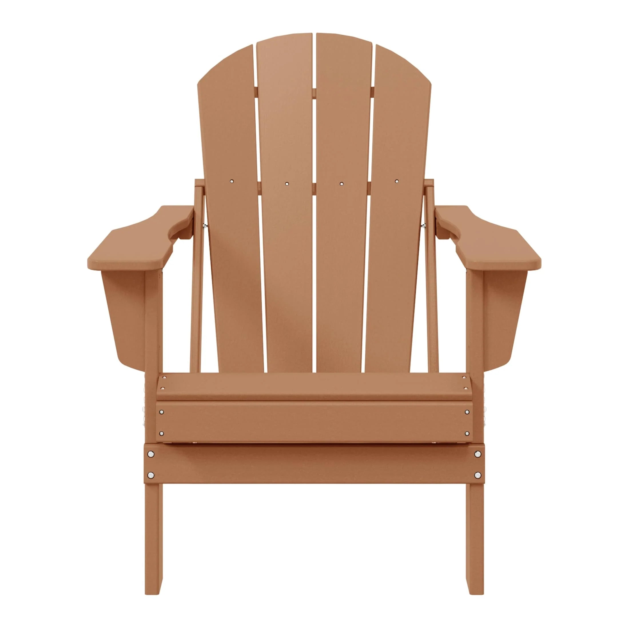 Chaise Adirondack pliante de patio d'extérieur tout temps résistante à la décoloration Polytrends Laguna