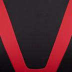 Chaise de jeu ergonomique Emma et Oliver Racing avec dossier entièrement inclinable en cuir synthétique rouge