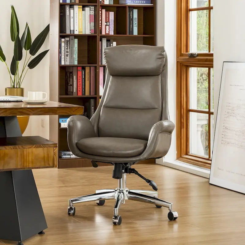Chaise de bureau en similicuir - Pivotante - Plusieurs coloris