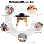 Table de massage portable 84L réglable lit de spa facial tatouage avec sac de transport