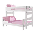 Lits superposés Max & Lily, jumeaux sur lits doubles, lits superposés modernes en bois massif de style ferme pour enfants