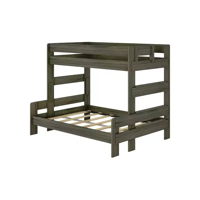 Lits superposés Max & Lily, jumeaux sur lits doubles, lits superposés modernes en bois massif de style ferme pour enfants