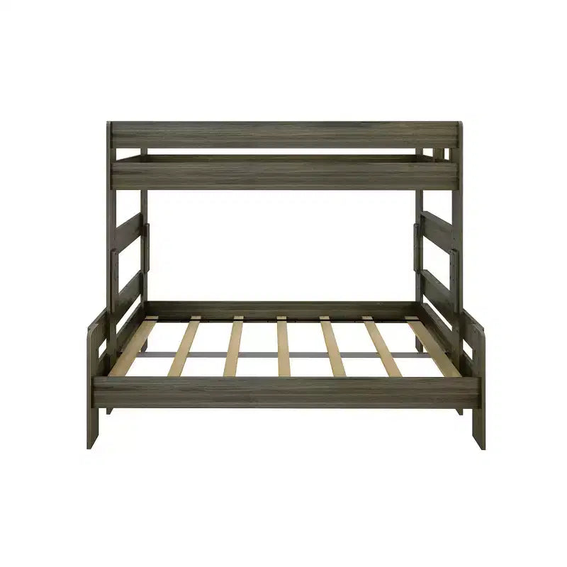 Lits superposés Max & Lily, jumeaux sur lits doubles, lits superposés modernes en bois massif de style ferme pour enfants