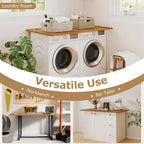 Plateau de table universel Costway pour cadre de bureau standard et debout Noyer