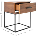 Table de chevet 1 tiroir Marquise - NST5005 - Marron - Safavieh
