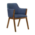 Lot de 2 chaises de salle à manger Renzo en tissu et bois - Armen Living