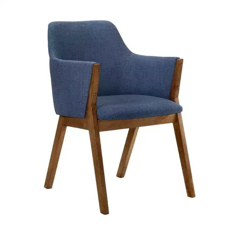 Lot de 2 chaises de salle à manger Renzo en tissu et bois - Armen Living