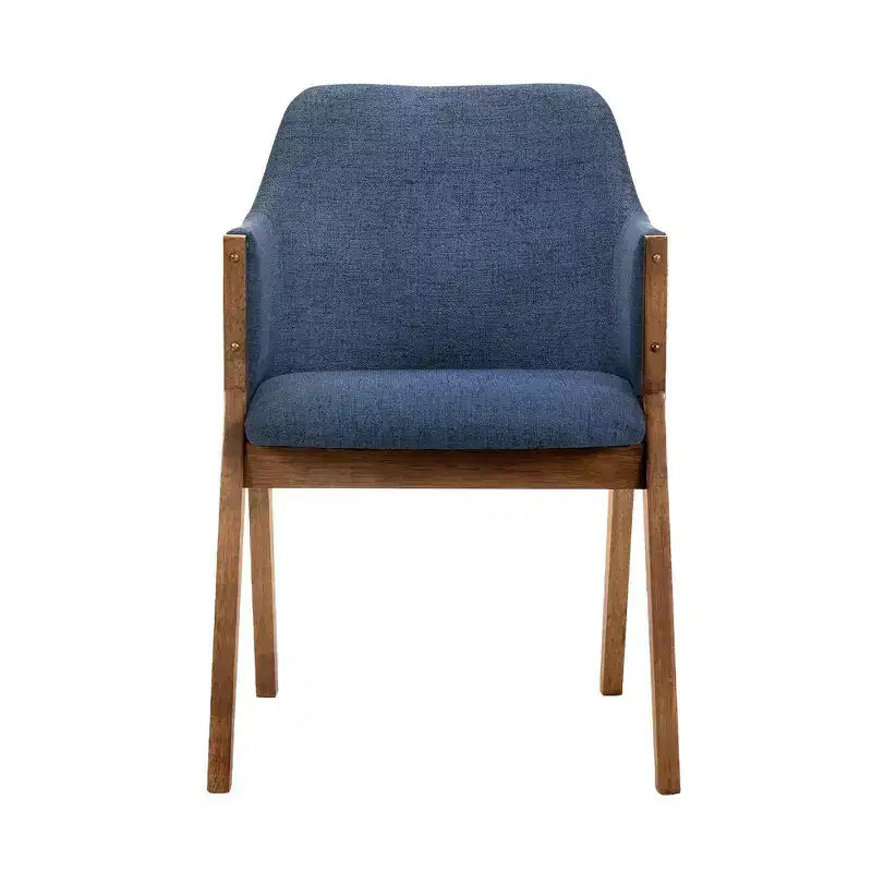 Lot de 2 chaises de salle à manger Renzo en tissu et bois - Armen Living