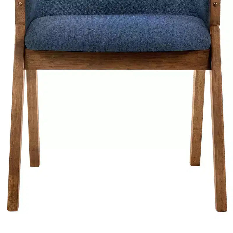 Lot de 2 chaises de salle à manger Renzo en tissu et bois - Armen Living