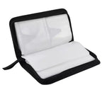 Unique Bargains Fermeture éclair Portable Disque CD DVD Organisateur de rangement Nylon Racks de rangement de médias 11,2x6x2 Noir Vert 1 Pc