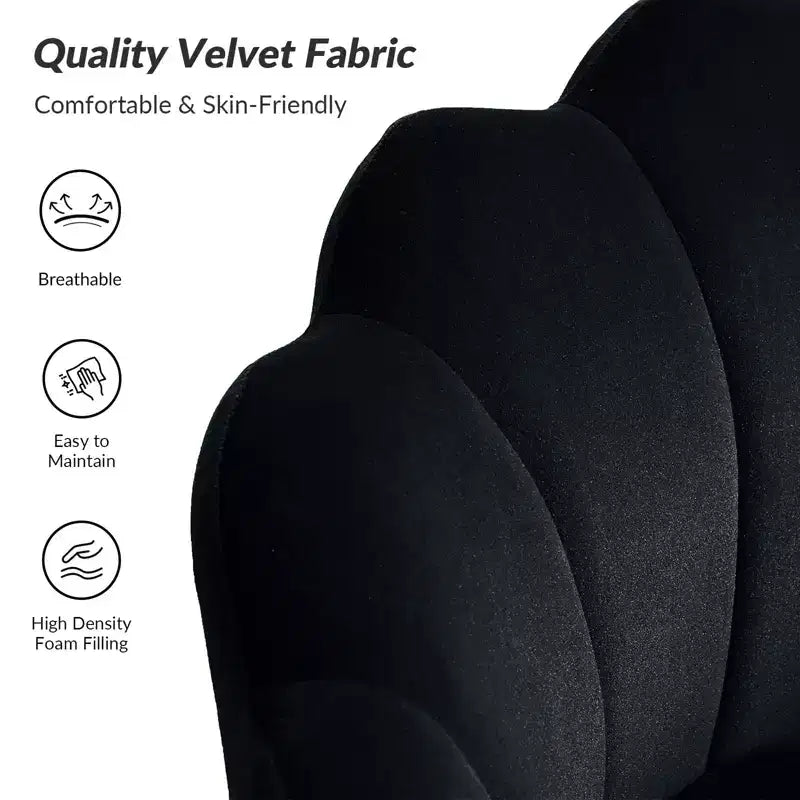 Fauteuil d'appoint de salon Yves Fauteuil club confortable avec pieds en métal doré | Karat Home