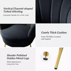 Fauteuil d'appoint de salon Yves Fauteuil club confortable avec pieds en métal doré | Karat Home