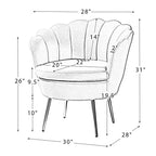 Fauteuil d'appoint de salon Yves Fauteuil club confortable avec pieds en métal doré | Karat Home