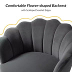 Fauteuil d'appoint de salon Yves Fauteuil club confortable avec pieds en métal doré | Karat Home