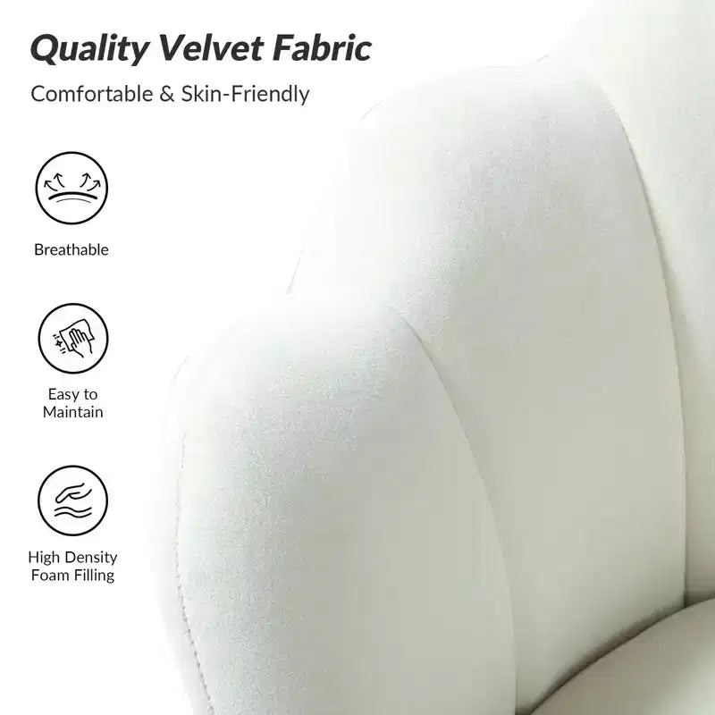 Fauteuil d'appoint de salon Yves Fauteuil club confortable avec pieds en métal doré | Karat Home