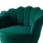 Fauteuil d'appoint de salon Yves Fauteuil club confortable avec pieds en métal doré | Karat Home