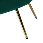 Fauteuil d'appoint de salon Yves Fauteuil club confortable avec pieds en métal doré | Karat Home