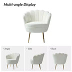 Fauteuil d'appoint de salon Yves Fauteuil club confortable avec pieds en métal doré | Karat Home