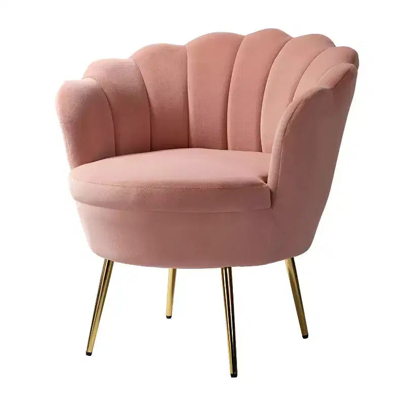 Fauteuil d'appoint de salon Yves Fauteuil club confortable avec pieds en métal doré | Karat Home