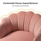 Fauteuil d'appoint de salon Yves Fauteuil club confortable avec pieds en métal doré | Karat Home